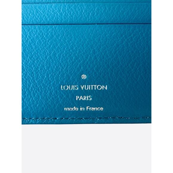 Louis Vuitton Blue Crocodile Multiple Wallet - Picture 3 of 4